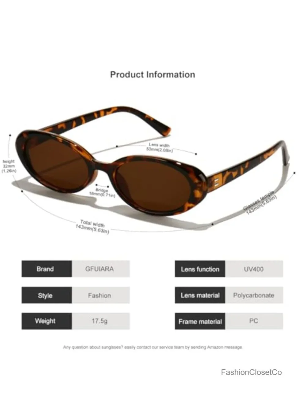 Oval Sunglasses Retro 90s Style UV400 Protection Polycarbonate